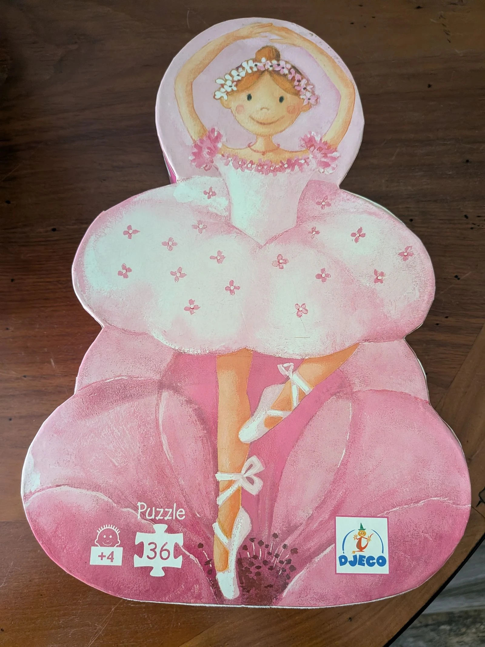 Puzzle la ballerine a la fleur 36 pièces 